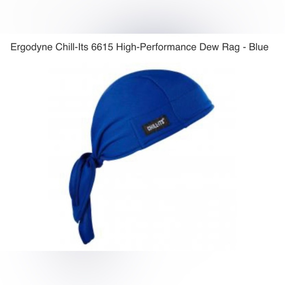 Ergodyne Chill-it’s 6615 High Performance Dew Rag -Blue